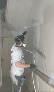 Paint Spraying a Hallway in Bampton Thumbnail video for Paint Spraying a Hallway in Bampton which expands to full size when selected