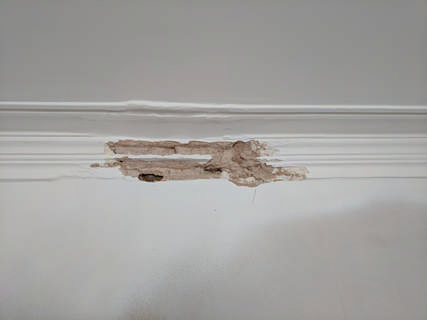 Cornice Plaster Repair and Painting in Bampton Thumbnail photo for Cornice Plaster Repair and Painting in Bampton which expands to full size when selected