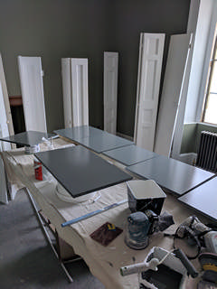 Painting Folding Doors in Bampton Thumbnail photo for Painting Folding Doors in Bampton which expands to full size when selected