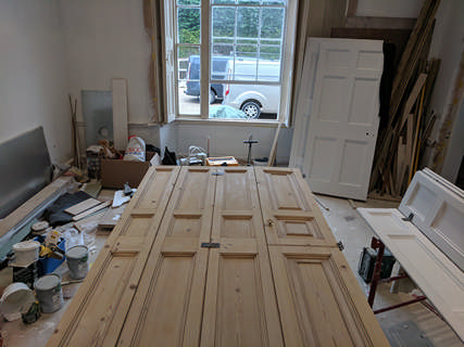 Painting Folding Doors in Bampton Thumbnail photo for Painting Folding Doors in Bampton which expands to full size when selected