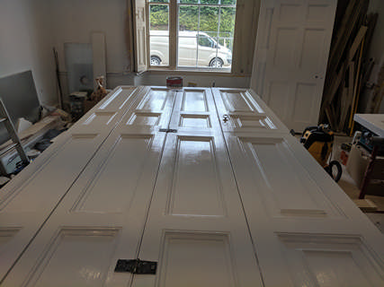 Painting Folding Doors in Bampton Thumbnail photo for Painting Folding Doors in Bampton which expands to full size when selected