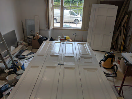 Painting Folding Doors in Bampton Thumbnail photo for Painting Folding Doors in Bampton which expands to full size when selected